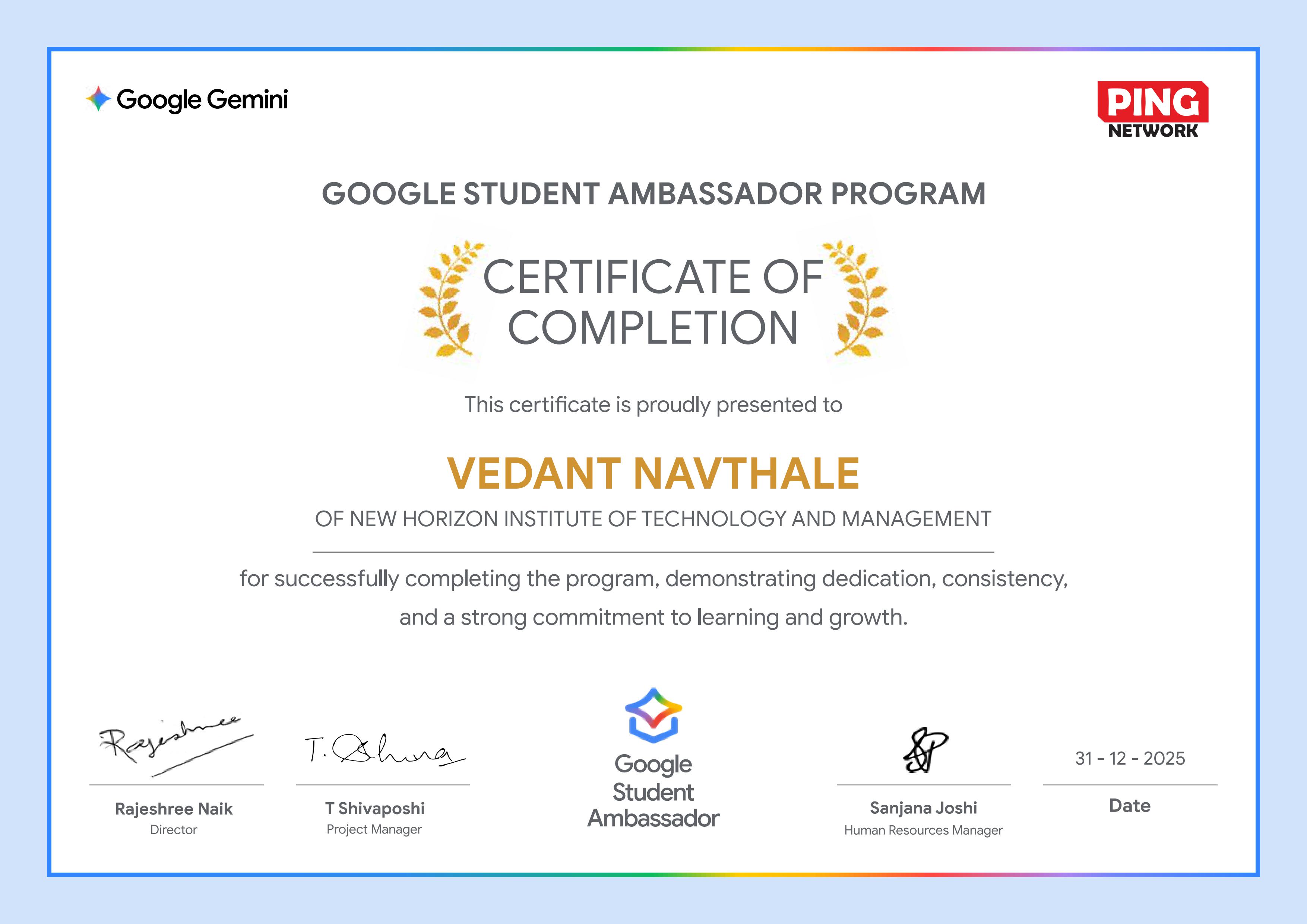 Google Student Ambassador