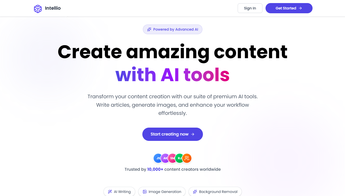 Intellio preview